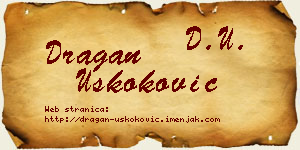 Dragan Uskoković vizit kartica